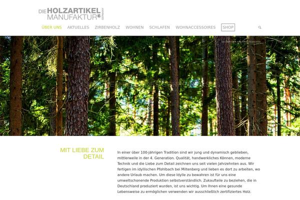 Enfold theme site design template sample