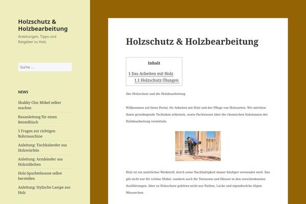 Twenty Fifteen theme site design template sample