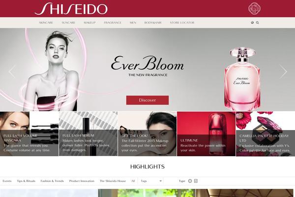 shiseido theme websites examples