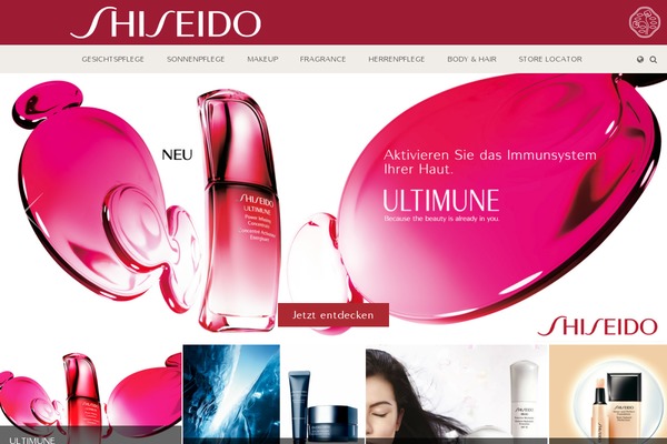 home-shiseido.de site used Shiseido