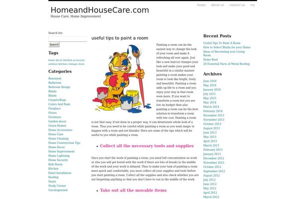 WordPress website example screenshot