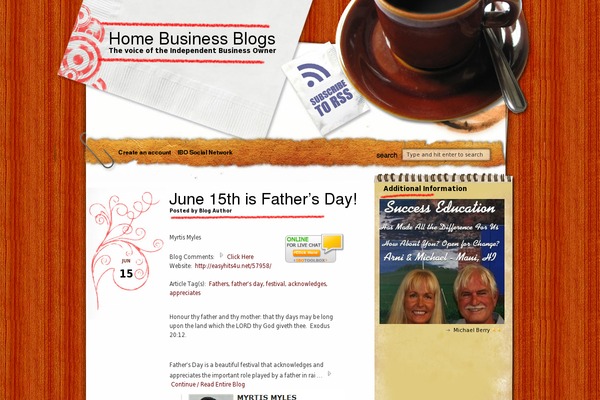 homebizblogs.com site used Corporate-club
