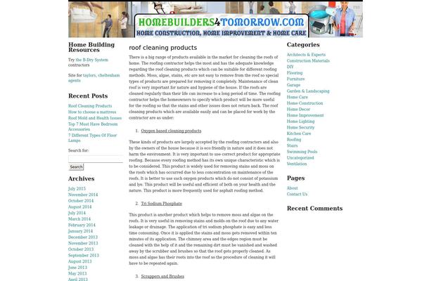 WordPress website example screenshot