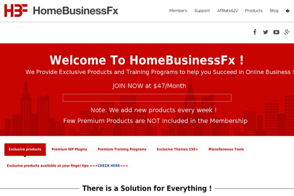 homebusinessfx.com site used PB Theme