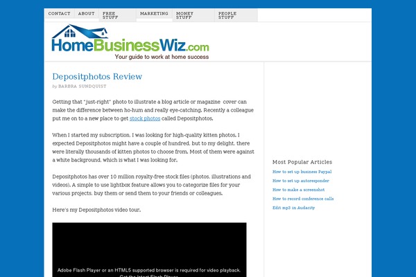 homebusinesswiz.com site used Untold-stories
