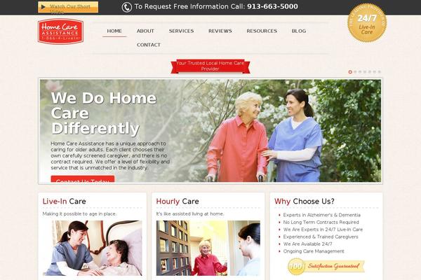 HomeCare theme site design template sample