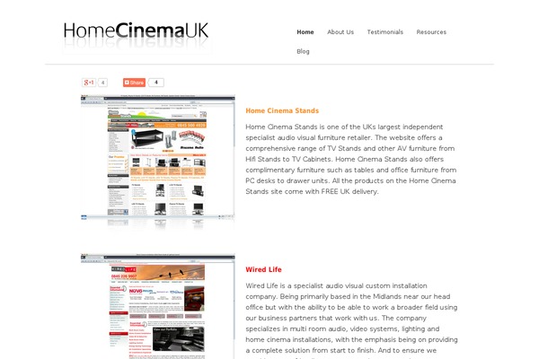WordPress website example screenshot