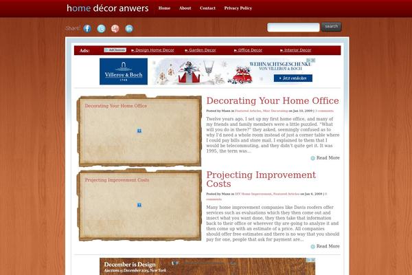 homedecoranswers.com site used Wooden