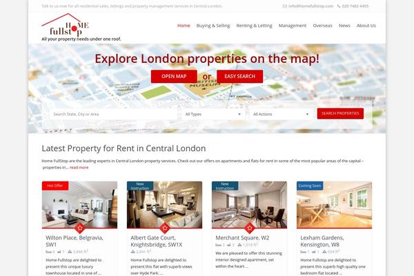 WP Residence theme site design template sample