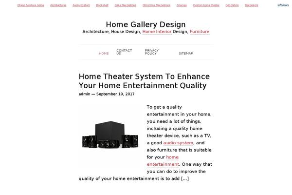 homegallerydesign.com site used Minimalist-pro