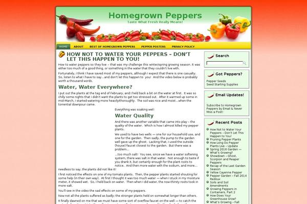 homegrown-peppers.com site used Homegrownpeppers1columnv3