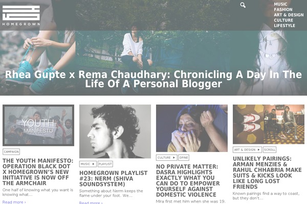 homegrown WordPress theme, websites list used homegrown theme homegrown theme websites examples