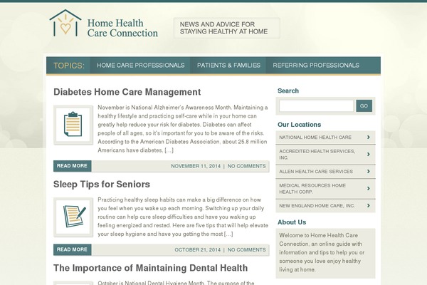 homehealthcareconnection.org site used Nhhc