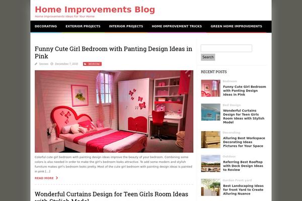 Color Magazine theme site design template sample