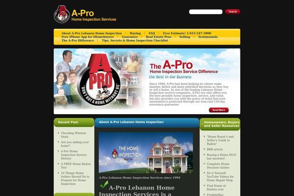 homeinspectionlebanon.com site used Theme_apro