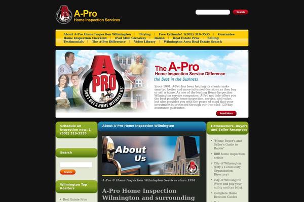 homeinspectionwilmington.com site used Theme_apro