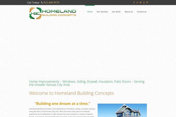 homelandbuildingconcepts.com site used Homeland-theme