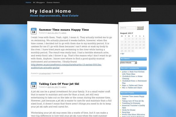Sonar theme site design template sample