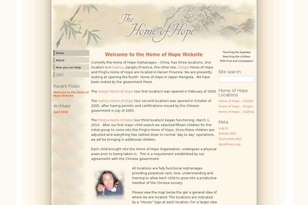 homeofhope.org site used Wp-andreas01-12