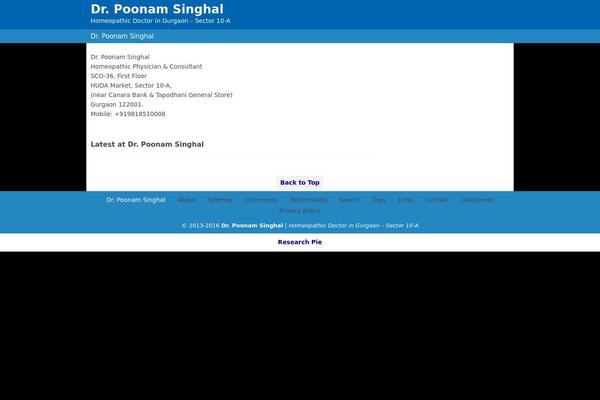 WordPress website example screenshot