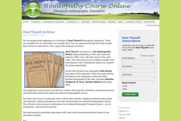 WordPress website example screenshot
