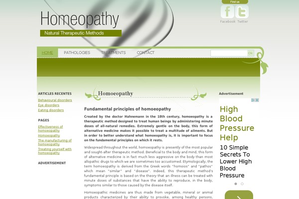 homeopathyguide.net site used Homeopathie