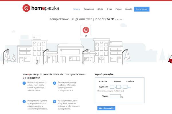 homepaczka.pl site used Homepaczka