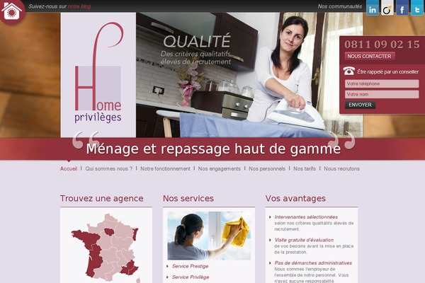 homeprivileges.fr site used Theme-hp-site