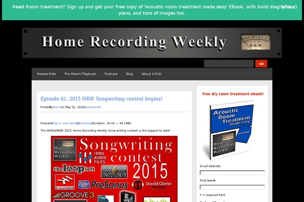 homerecordingweekly.com site used Quadro