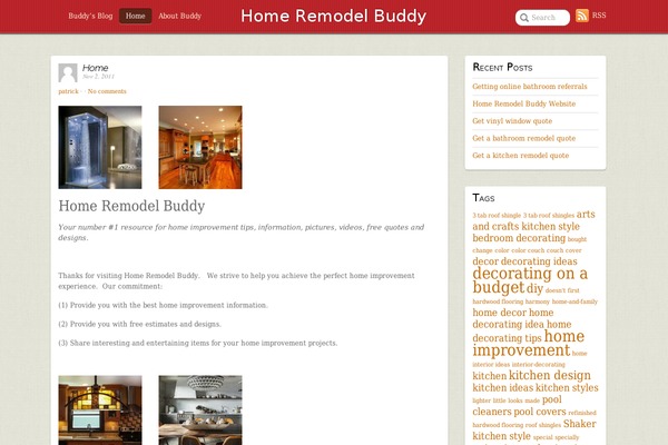 WordPress website example screenshot