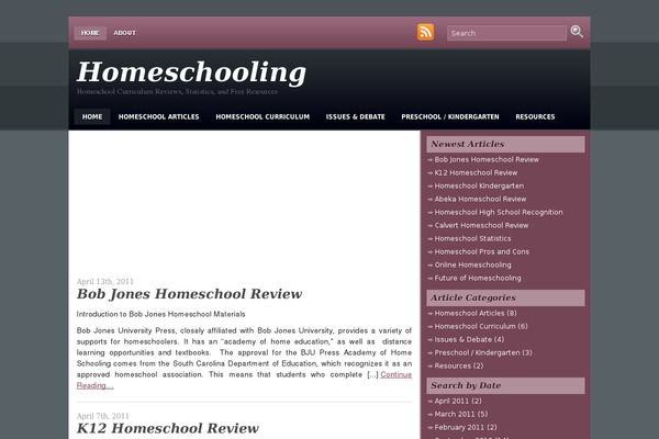 homeschoolingprogram.org site used Verde