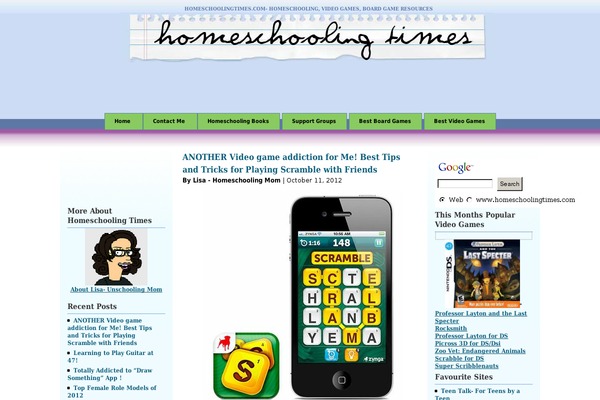 homeschoolingtimes.com site used Ambient-glo