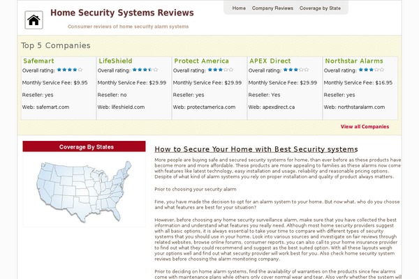 homesecuritysystemsreviews.com site used Corporate-view