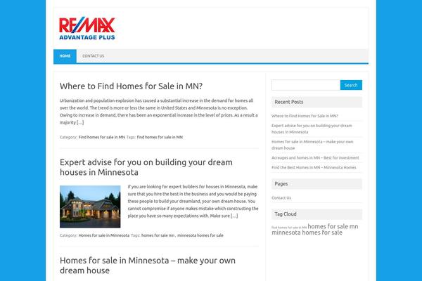 Iconic One theme site design template sample