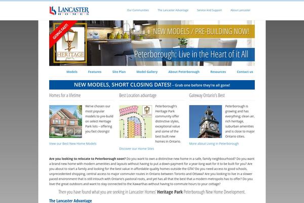 websherpa-lancaster-homes theme websites examples