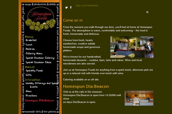homespunfoods.com site used Homespun