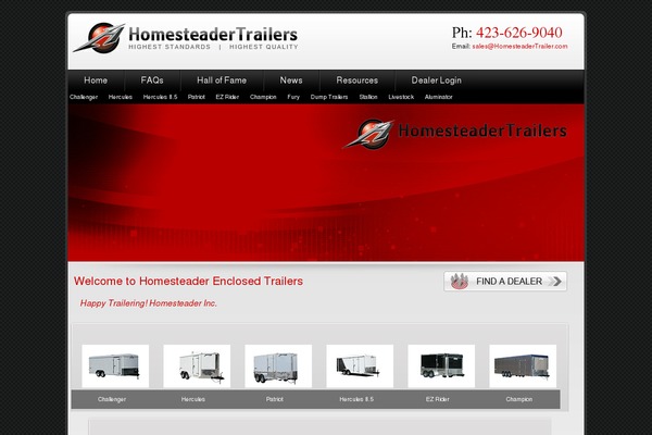 homesteadertrailer.info site used Newhomesteader