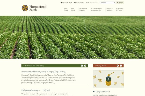 homestead theme websites examples