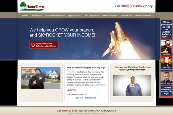 hometownbranch.com site used Hometownlenders