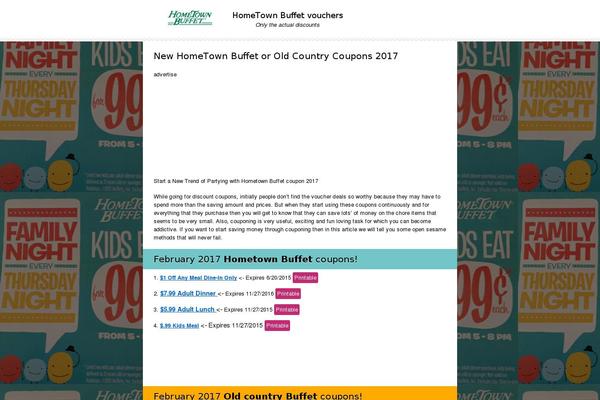 hometownbuffetcoupons.org site used Pink Touch 2