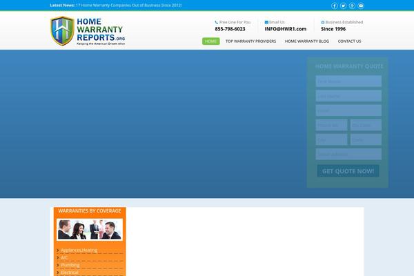 homewarrantyreports.com site used Nausaltheme