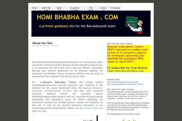 homibhabhaexam.com site used 2column-neoclassical