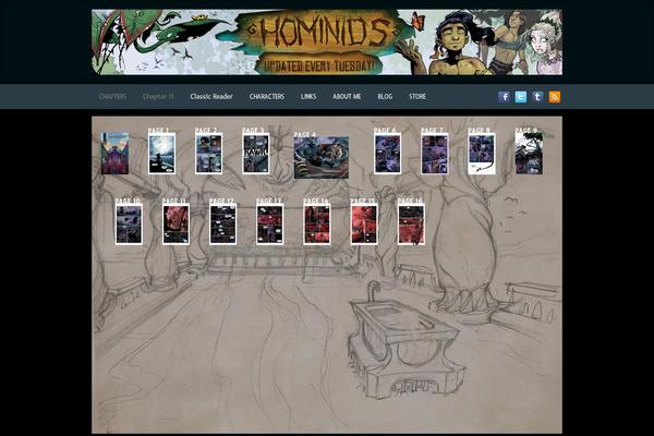 hominidscomic.com site used Comicpress-spec