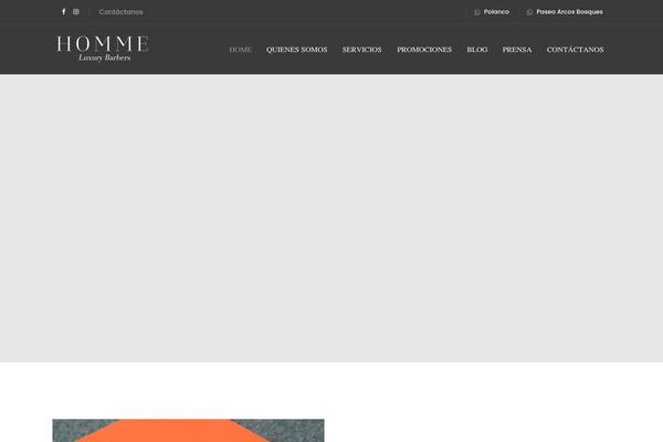 homme.mx site used Fyna