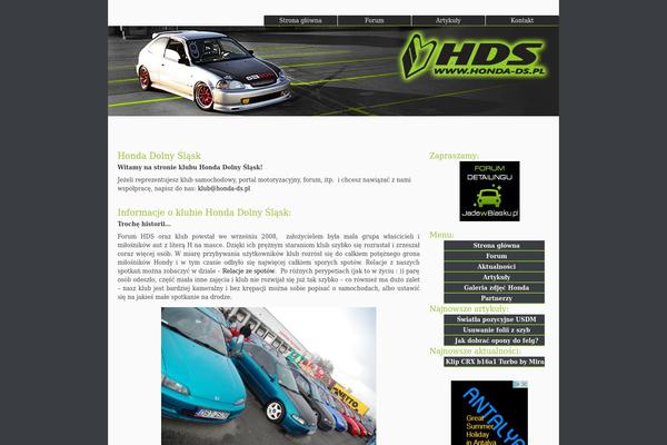 Honda theme site design template sample