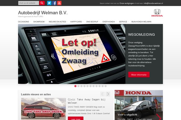 honda-welman.nl site used Honda-dealer