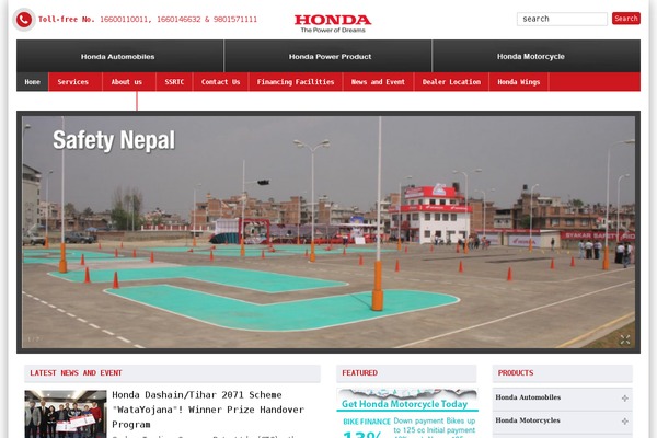 Honda theme site design template sample