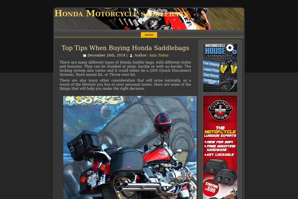 Honda theme site design template sample