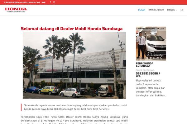 Divi theme site design template sample