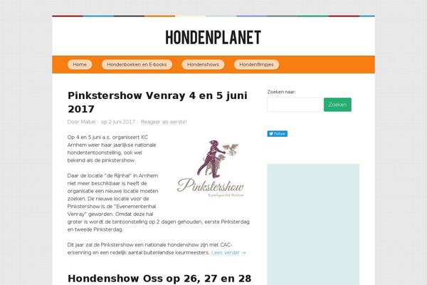 hondenplanet.nl site used Hondenplanet-child-theme